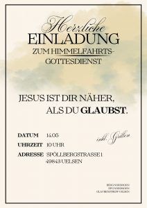 Himmelfahrts-Gottesdienst